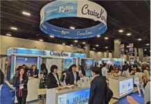 강원관광재단, 시트레이드 크루즈 글로벌 2026서 속초항 크루즈 기항 성과… 시트레이드 크루즈 글로벌 2026 행사장에서 속초항 크루즈 기항 유치를 홍보하는 한국관 부스 전경