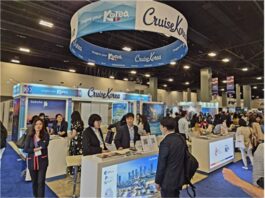 강원관광재단, 시트레이드 크루즈 글로벌 2026서 속초항 크루즈 기항 성과… 시트레이드 크루즈 글로벌 2026 행사장에서 속초항 크루즈 기항 유치를 홍보하는 한국관 부스 전경