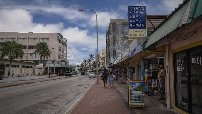 사이판 가라판 거리 전경, Saipan tourism crisis in Garapan street