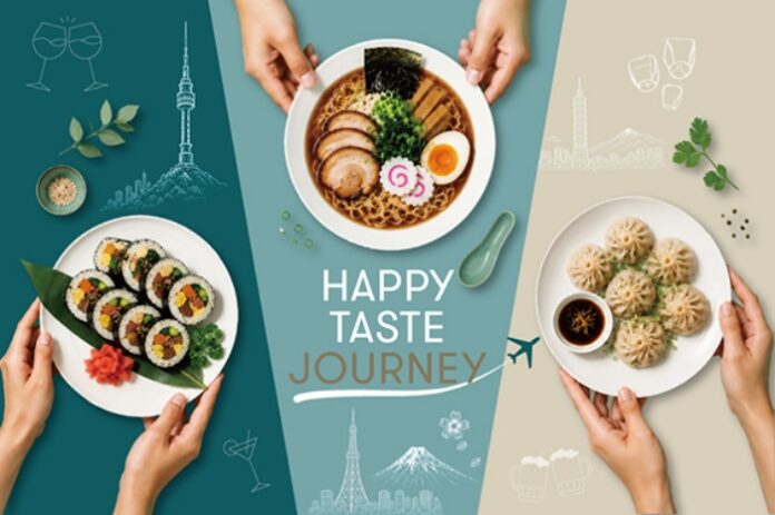 cathay-happy-taste-dining-campaign 캐세이 해피 테이스트 다이닝 캠페인 이미지와 레스토랑 테이블