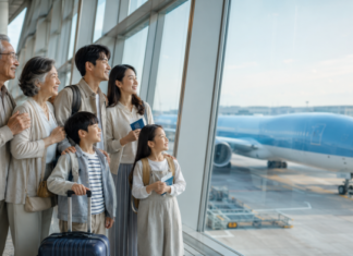 KLM 네덜란드 항공, 어버이날 맞아 인천발 유럽 항공권 10% 할인 KLM 항공권 할인과 가족 유럽 여행을 상징하는 공항 출국 장면