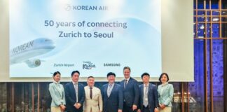 대한항공 취리히 노선 취항 50주년 기념 행사