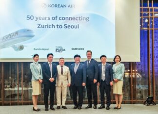 대한항공 취리히 노선 취항 50주년 기념 행사