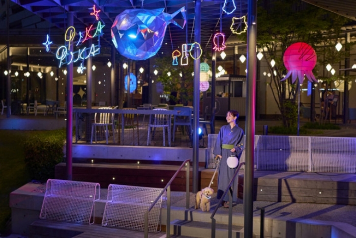 반려견과 함께 즐기는 OMO7 오사카 야간 이벤트 OSAKA PIKAPIKA NIGHT
