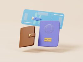 해외여행 준비물 체크리스트에 필요한 여권과 항공권 호텔 예약서류 이미지