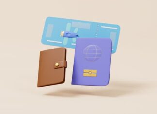 해외여행 준비물 체크리스트에 필요한 여권과 항공권 호텔 예약서류 이미지