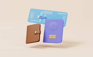 해외여행 준비물 체크리스트에 필요한 여권과 항공권 호텔 예약서류 이미지