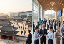 PATA 2026 경주·포항 개최, K-MICE 지역 확장 시험대 경주 하이코와 천년고도 문화유산을 상징적으로 담은 국제관광회의 이미지
