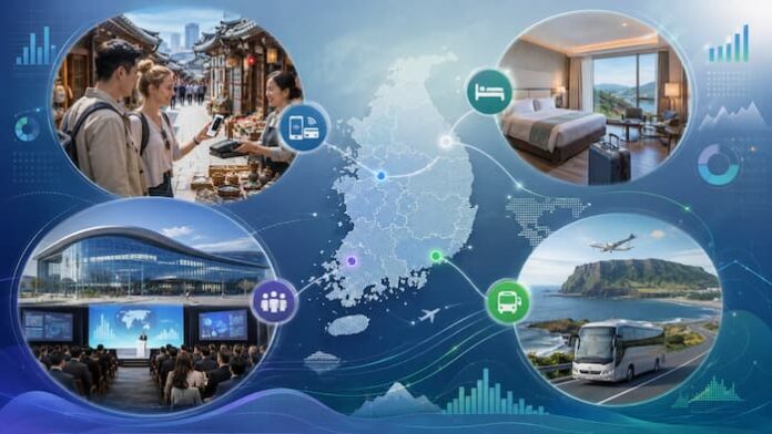 regional-tourism-payment-stay-mobility-korea 국내관광동향에서 지역관광의 결제 체류 이동 흐름을 분석한 인포그래픽 이미지