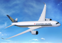싱가포르항공 A350-900 항공기 운항 이미지