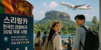 South Korean travelers arriving in Sri Lanka after the launch of the free 30-day tourist ETA policy