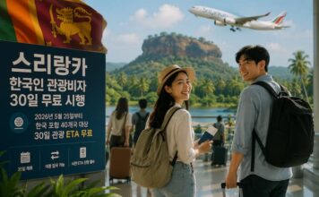 스리랑카, 한국인 관광비자 30일 무료…비자 장벽 낮췄지만 한국시장 회복은 별개 스리랑카 한국인 관광비자 무료 시행과 한국 관광시장 회복을 상징하는 공항 입국 이미지