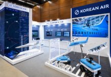 대한항공이 2026 국토교통기술대전에서 선보인 AI Pilot과 AI MRO 전시 부스