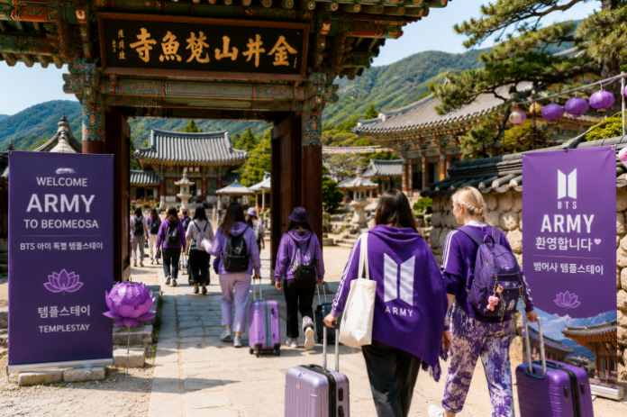 beomeosa_bts_army_templestay_main 부산 범어사 BTS 아미 템플스테이 참가자와 사찰 풍경