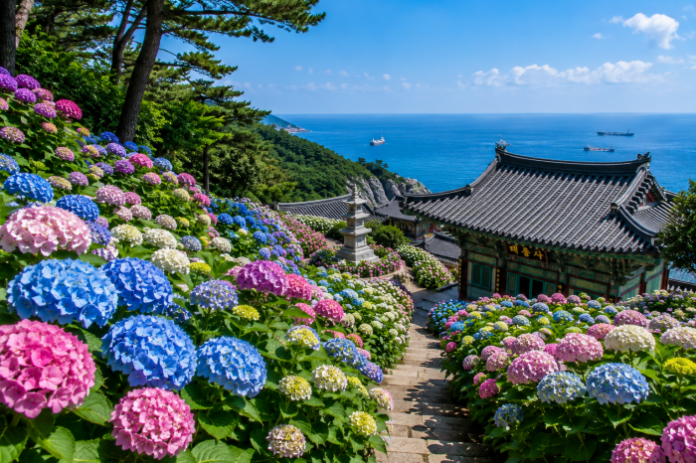 부산 태종사 수국축제와 오색 수국 군락지