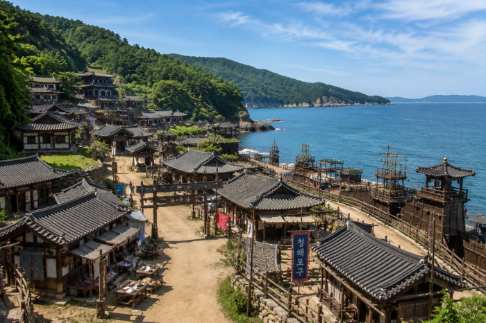 완도 청해포구촬영장 42동 전통 세트 건물