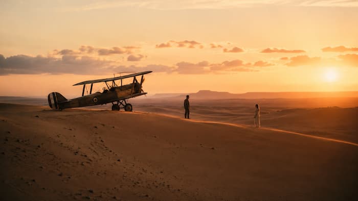 Sahara desert as narrative space in The English Patient