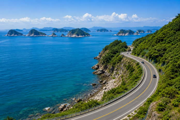 geoje-yeocha-hongpo-coastal-road-drive 거제 여차홍포해안도로와 대소병대도가 보이는 남해 드라이브 풍경