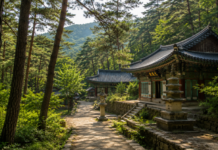 김천 청암사 전경과 적송 숲 속 천년 고찰 풍경