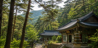 김천 청암사 전경과 적송 숲 속 천년 고찰 풍경