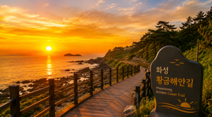 화성 황금해안길 서해 낙조와 해안 데크길