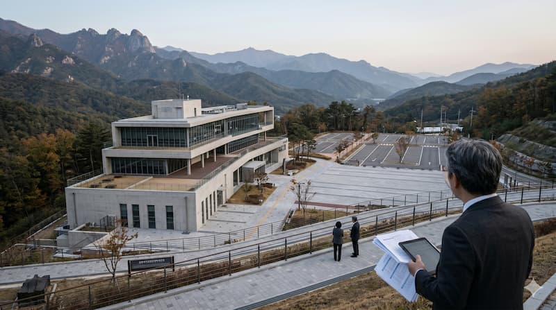한국 관광정책과 국가 관광전략회의의 대표성 문제를 상징하는 회의 장면