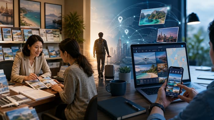 Traditional travel agency and digital travel platform market shift