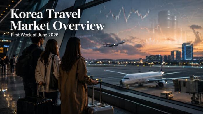 korea-travel-market-overview-first-week-june-2026 Korea Travel Market Overview First Week of June 2026 with airport and market risk concept