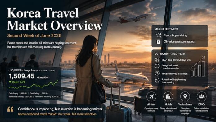 korea-travel-market-overview-second-week-june-2026 Korea Travel Market Overview Second Week of June 2026 with Korean outbound travel market and exchange rate pressure