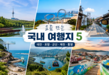 대전 포항 군산 제천 통영 1박 2일 국내 여행지 이미지