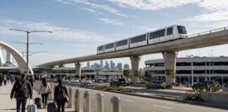 2026 월드컵 개최 도시 로스앤젤레스의 LAX 공항과 무인궤도열차 인프라