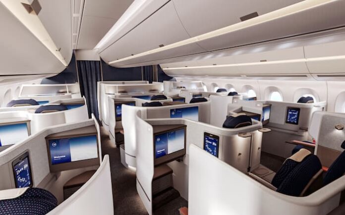 lufthansa-allegris-business-class-cabin 루프트한자의 차세대 프리미엄 객실인 '루프트한자 알레그리스' 비즈니스 클래스 기내 전경