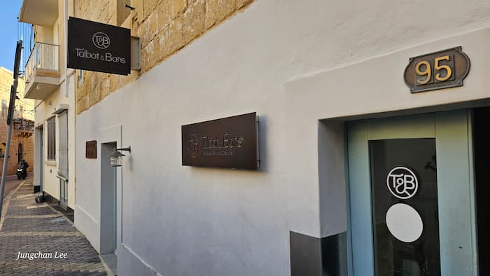 Waterfront restaurant and fortress setting in Birgu Malta