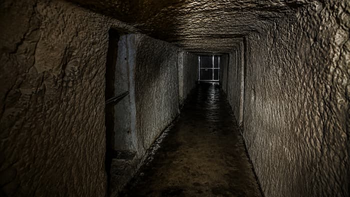 World War II air raid shelter corridor in Malta