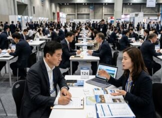 SITF 2026 B2B travel mart consultation area at Seoul International Travel Fair