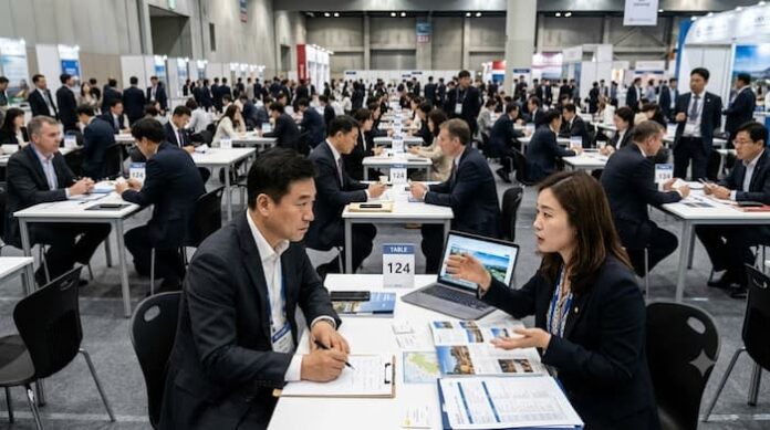 sitf-2026-b2b-travel-mart-featured SITF 2026 B2B travel mart consultation area at Seoul International Travel Fair