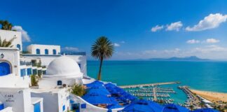 Tunisia, Where the Mediterranean Meets the Sahara in a Country of History and Culture Carthage ruins and the Mediterranean Sea in Tunisia as a symbol of history and culture travel
