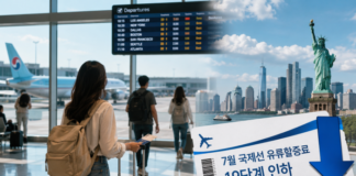 7월 국제선 유류할증료 인하와 미국여행 항공권 비용 변화