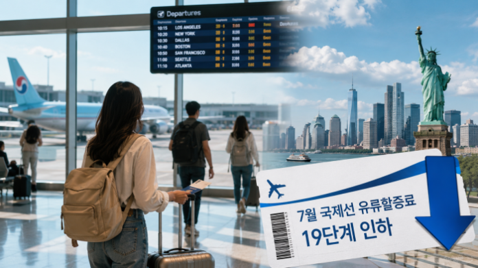 us-travel-fuel-surcharge-airport-summer 7월 국제선 유류할증료 인하와 미국여행 항공권 비용 변화