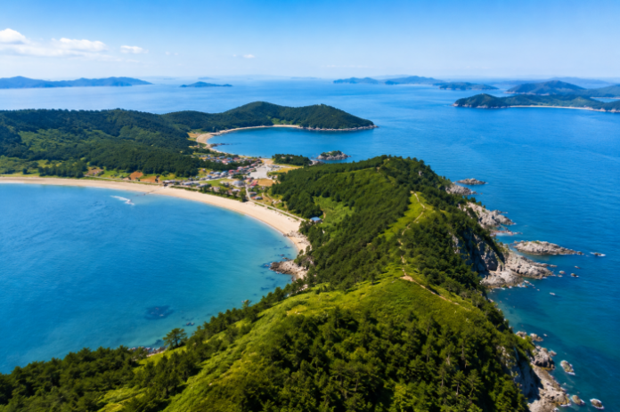 보령 원산도 절경과 푸른 서해 바다가 펼쳐진 전망 풍경
