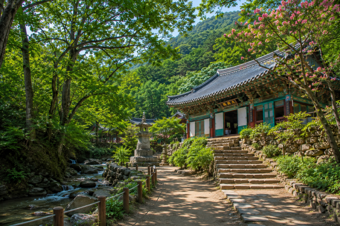 영주 초암사와 소백산 죽계구곡 숲길