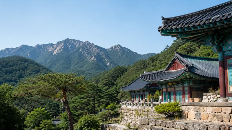 고성 건봉사와 산림 풍경