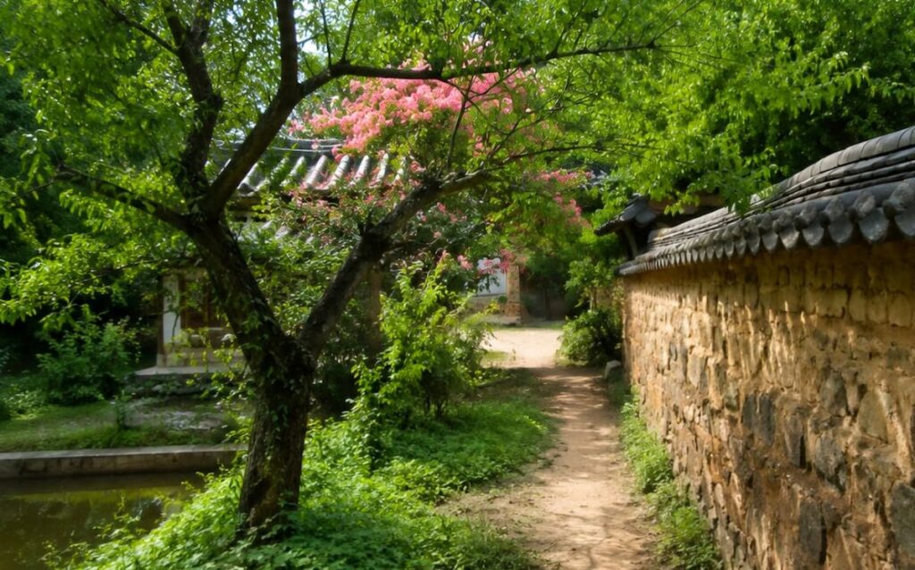 대구 달성 삼가헌 고택 담장길