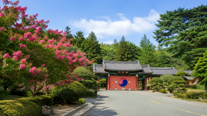 busanjin_baerongnamu_jeongmyosa_main 부산진 배롱나무와 정묘사 현경문 여름 풍경