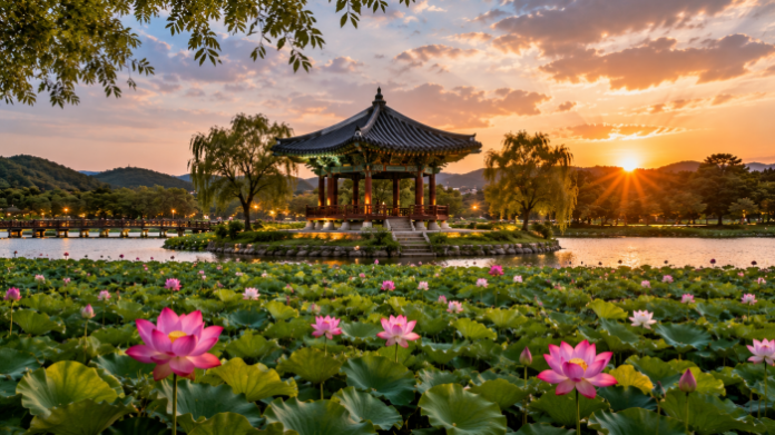 buyeo_gungnamji_lotus_festival_main 부여 궁남지 연꽃과 포룡정 여름 풍경