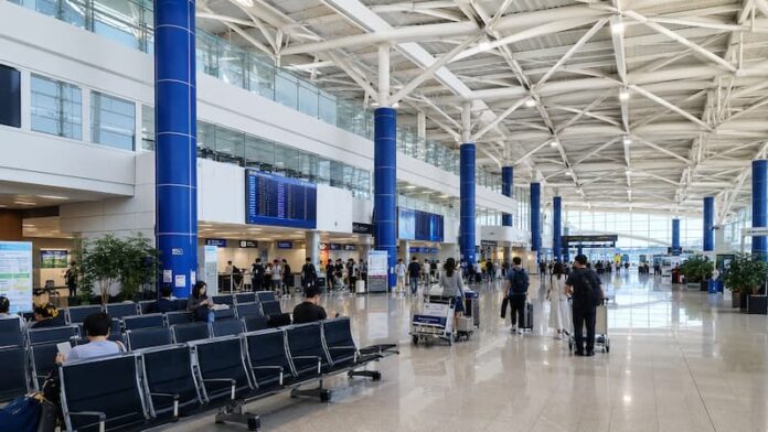 cheongju-international-airport-departure-hall 청주국제공항 국제선 출발장과 항공편 안내 전광판