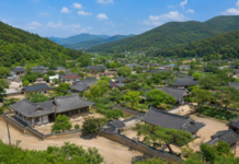 대구 옻골마을, 1616년부터 이어진 400년 한옥마을…부모님과 걷는 돌담길 산자락 아래 한옥과 돌담이 모여 있는 대구 옻골마을 전경