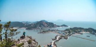군산 고군산군도와 선유도 해상 드라이브 전경