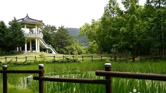 진주 경상남도수목원 습지와 전망정자