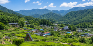 하동 화개동천 야생차밭, 1,200년 차 씨앗이 만든 지리산 18만 평 녹색 물결 하동 화개동천 야생차밭과 지리산 자락, 산촌 마을이 어우러진 풍경
